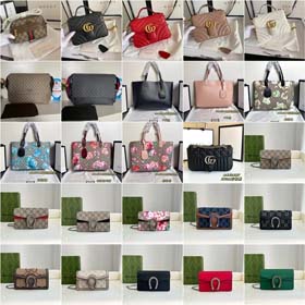 Gucci 2025 new genuine leather Dionysus women's bag high-end versatile shoulder crossbody chain small square bag-2603  